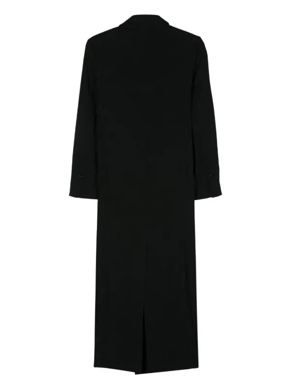 【関税込み】AMI Paris ブラック ダブルブレスト コート AMI Paris ダブルブレスト トレンチコート | ブラック | FARFETCH JP