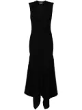 AMI Paris godet merino wool midi dress - Black