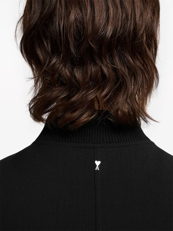 ジャケット AMI PARIS JACKET (FBV311WV0026 679) AMI Paris AMI DE COEUR ZIPPED JACKET Black | BSTN Store