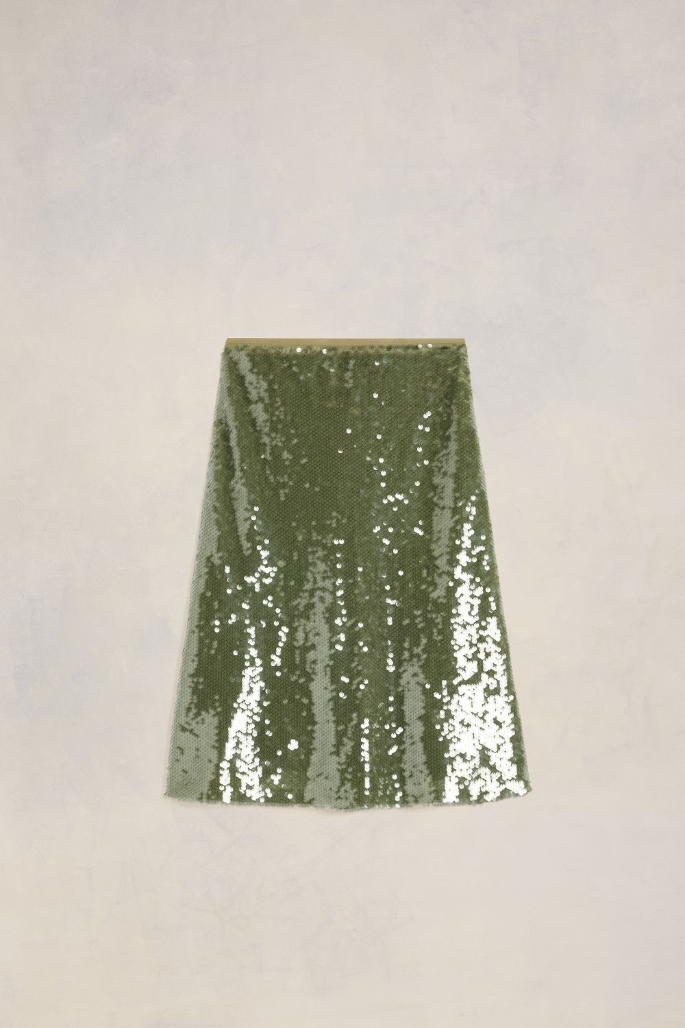 Shop Ami Alexandre Mattiussi Embroidered Skirt Green For Women