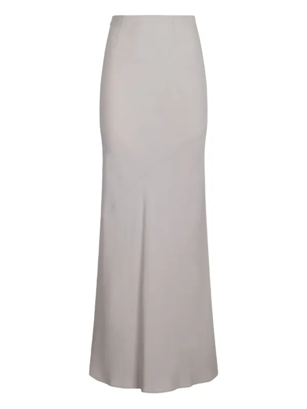 Ami Paris Bias-cut Maxi Skirt in Neutrals