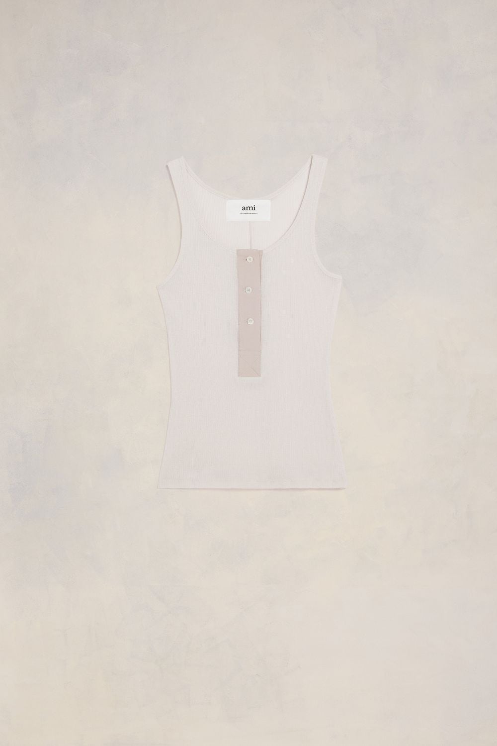 Ami Alexandre Mattiussi Tanktop Grey For Women In White