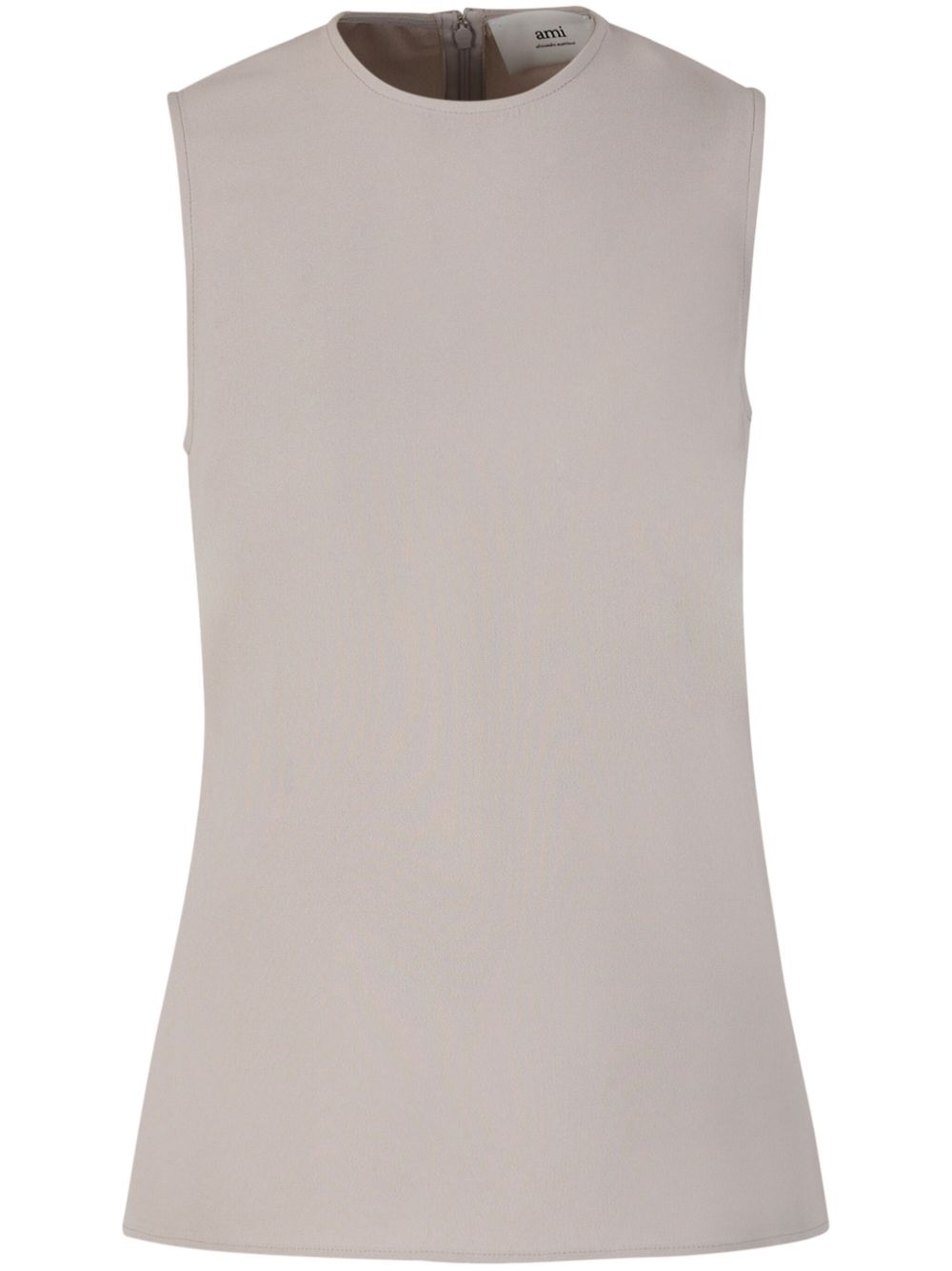 AMI Paris Crêpe tanktop Beige