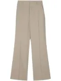 AMI Paris flared twill trousers - Neutrals