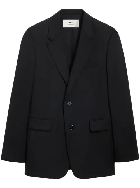 AMI Paris single-breasted virgin wool blazer  