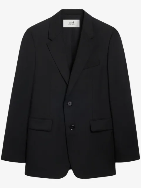 AMI Paris single-breasted virgin wool blazer