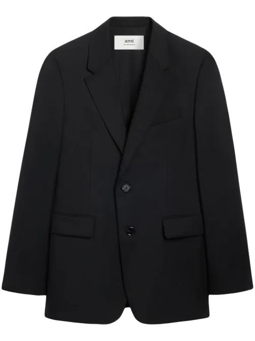 Blazer en velours à simple boutonnage - AMI Paris - Modalova
