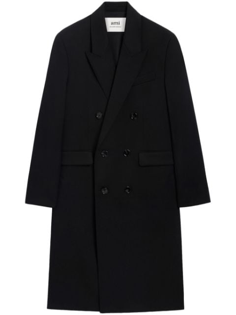 AMI Paris double-breasted virgin wool coat
