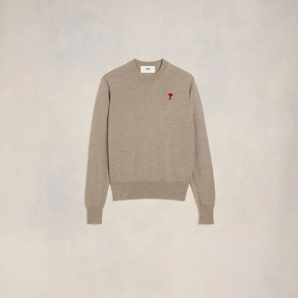 Red Ami de Coeur Sweater Neutrals for Men - XXL - AMI Paris