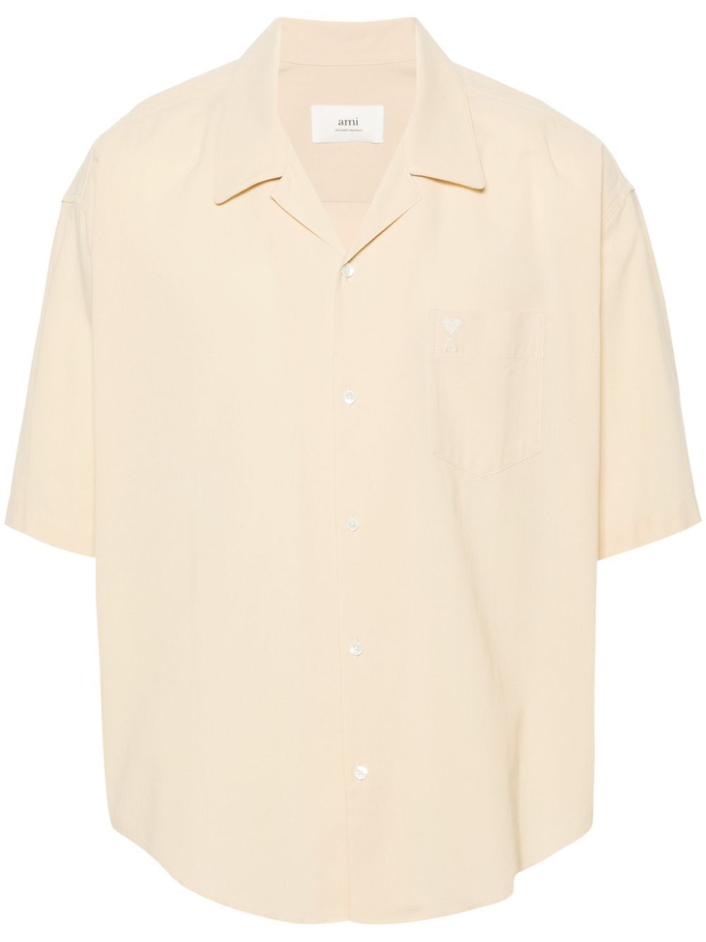 AMI Paris Ami de Coeur cotton shirt - Neutrals