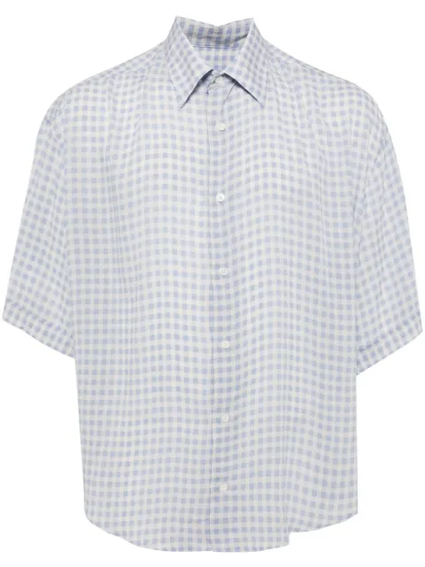 AMI Paris gingham-print shirt