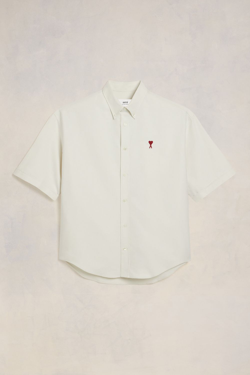 Ami Alexandre Mattiussi Boxy Fit Short Sleeve Shirt White For Men