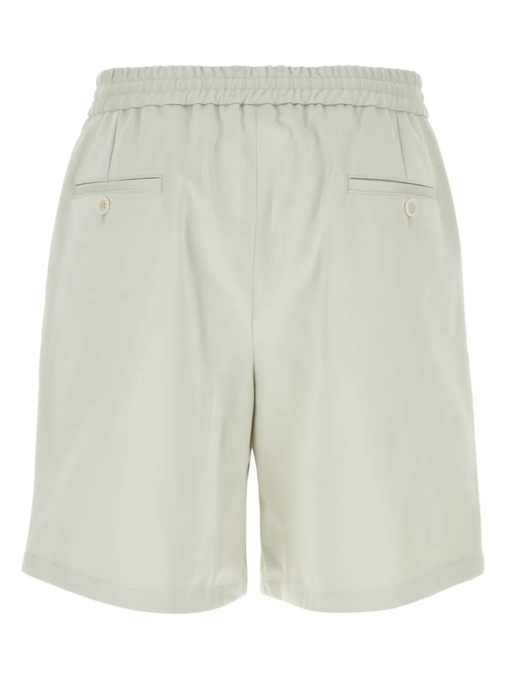 AMI Paris elasticated cotton shorts - White