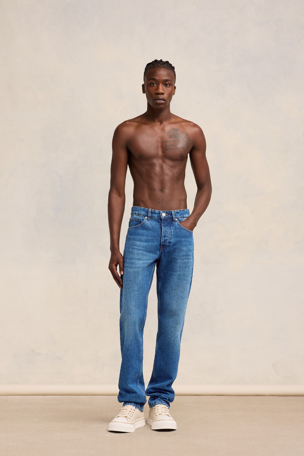 Ami Alexandre Mattiussi Classic Fit Jeans Blue For Men