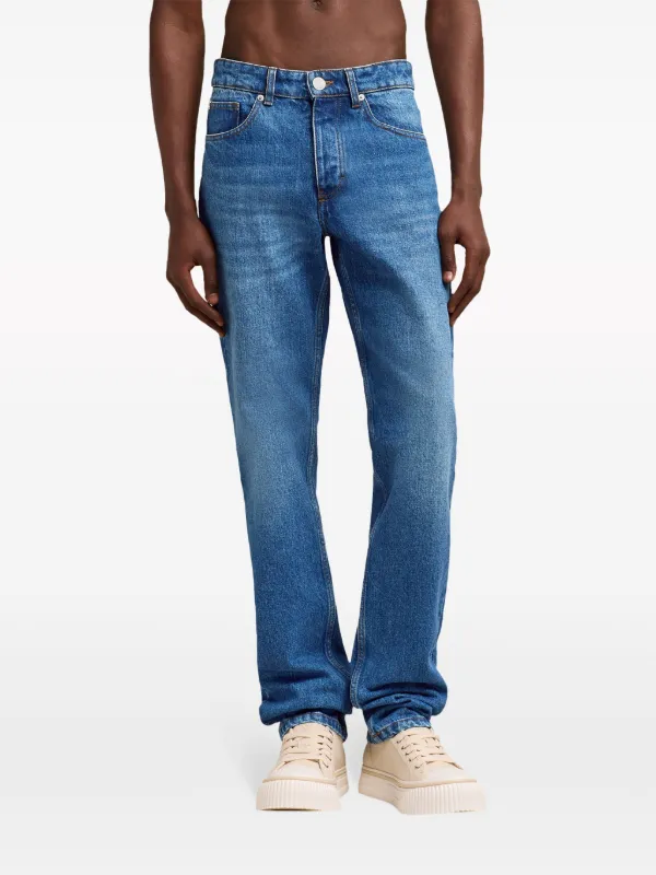 【AMI PARIS】Straight Fit Denim Jeans Blue AMI Paris straight-leg Jeans | Blue | FARFETCH