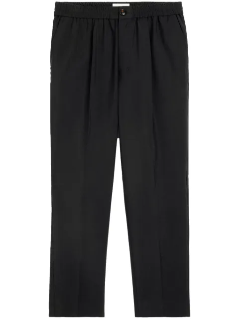 AMI Paris pantalones tapered con diseño corto