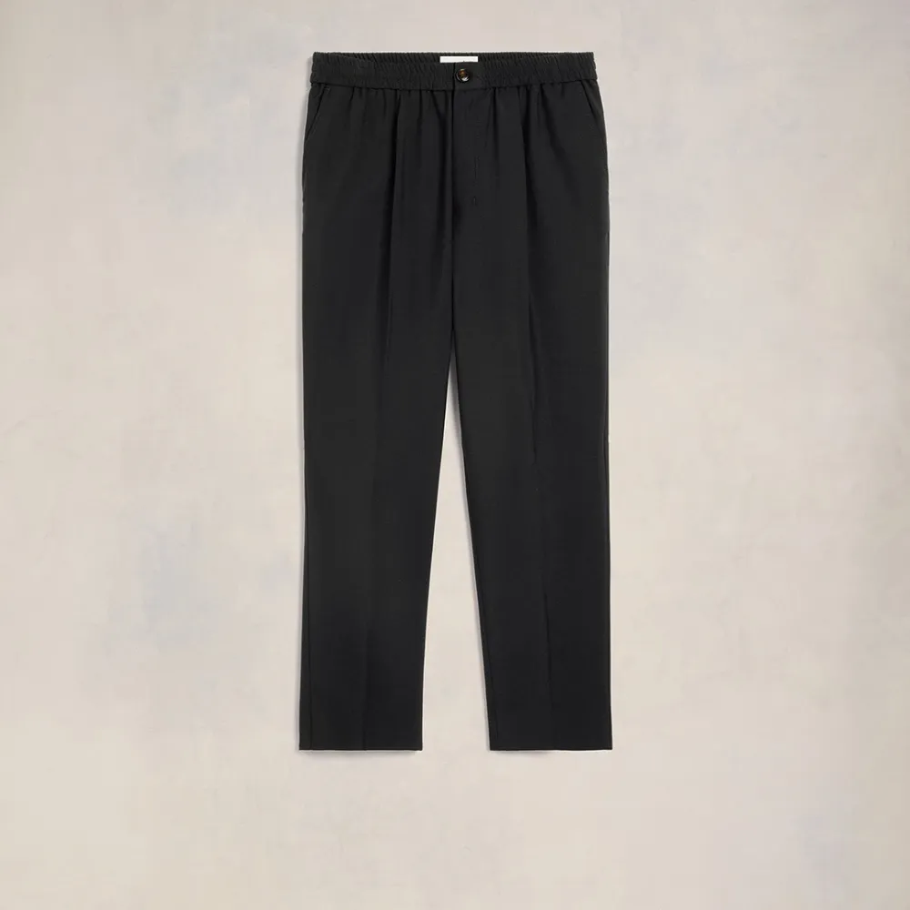 Elasticated Waist Trousers Black for Men - XL - AMI Paris