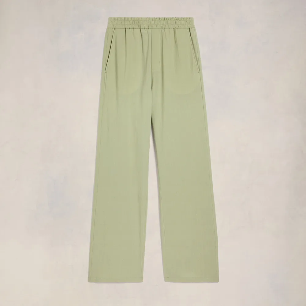 Wide Elasticated Waist Trousers Green for Men - XS - AMI Paris