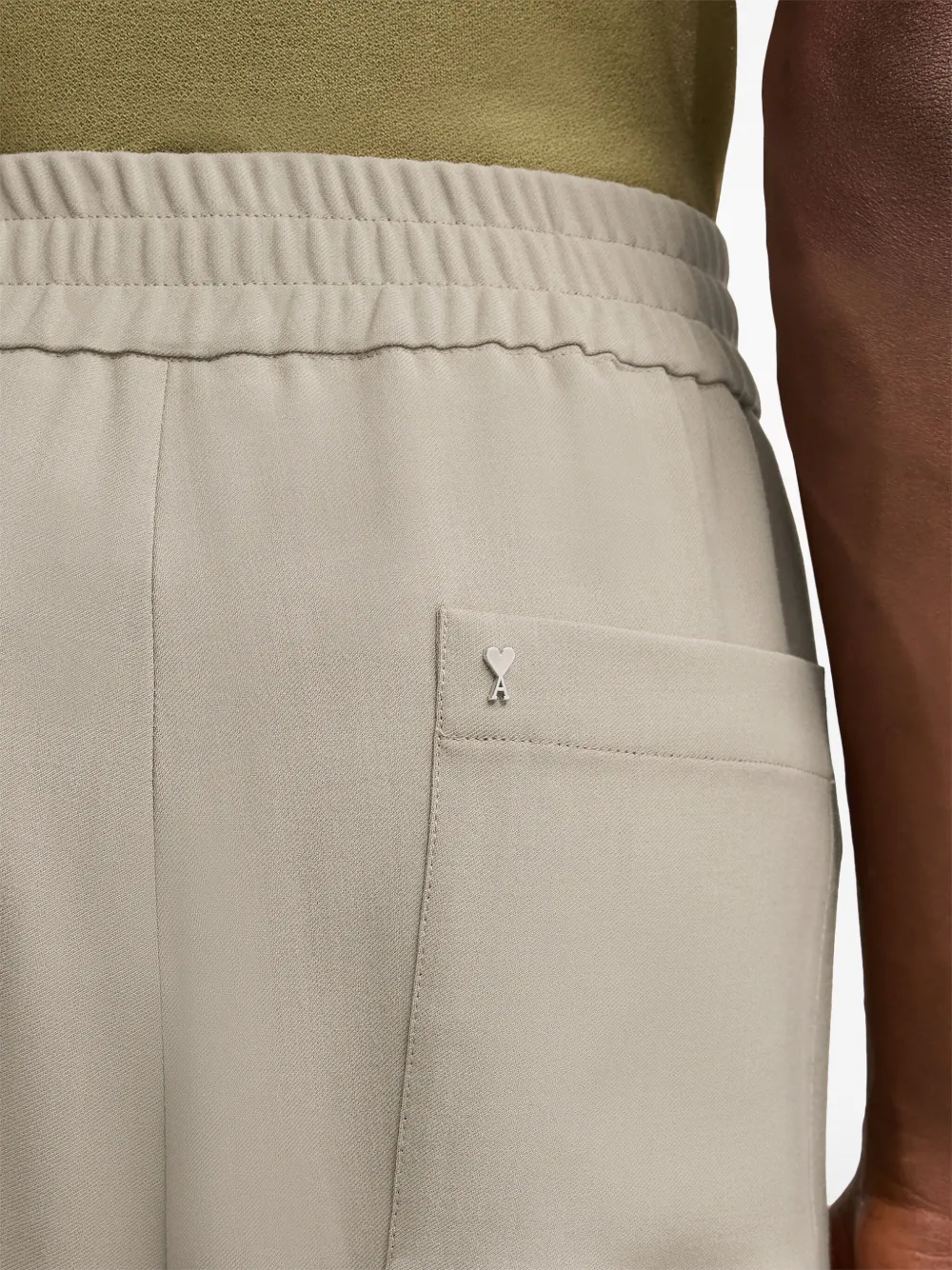 AMI Paris Ami De Coeur wide-leg Trousers | Neutrals | FARFETCH