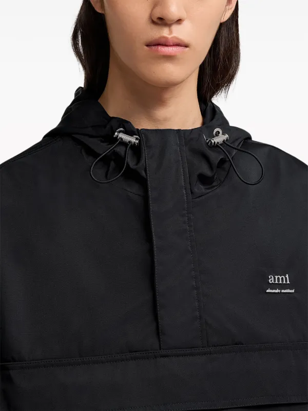 コート AMI Alexandre Mattiussi Hooded Windbreaker Jumper Black UJK1 21820843_52613868_600.jpg