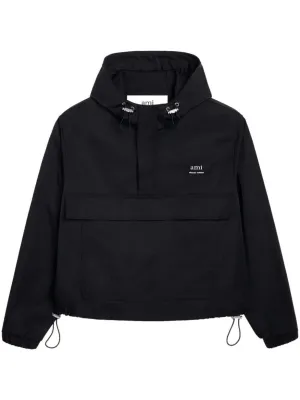 SALE【AMI】ロゴレタリング フード付きジャケット AMI PARIS メンズ フーデッドジャケット通販 - FARFETCH