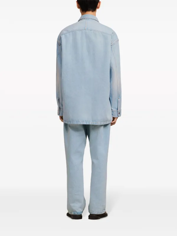 AMI Paris Ami De Coeur デニムジャケット | ブルー | FARFETCH JP