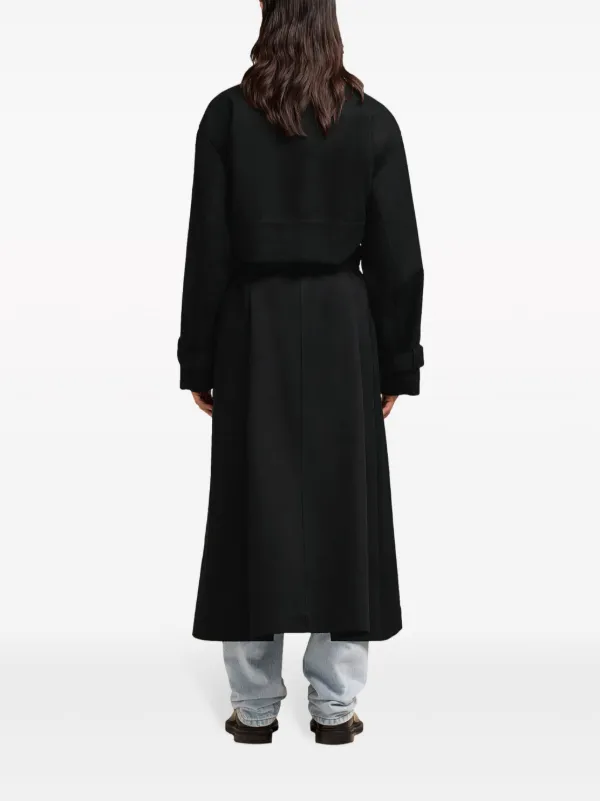 AMI Paris トレンチコート | ブラック | FARFETCH JP