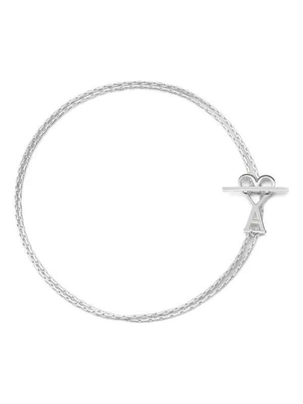AMI Paris Ami De Coeur チェーンネックレス | シルバートーン