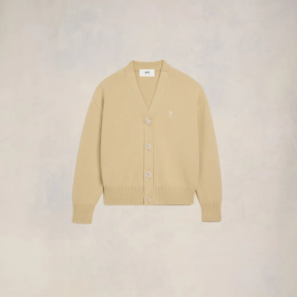 Ami De Coeur Cardigan Yellow Unisex - L - AMI Paris