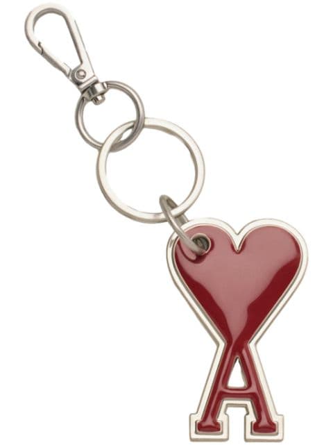 AMI Paris Ami de Coeur-shaped keyring