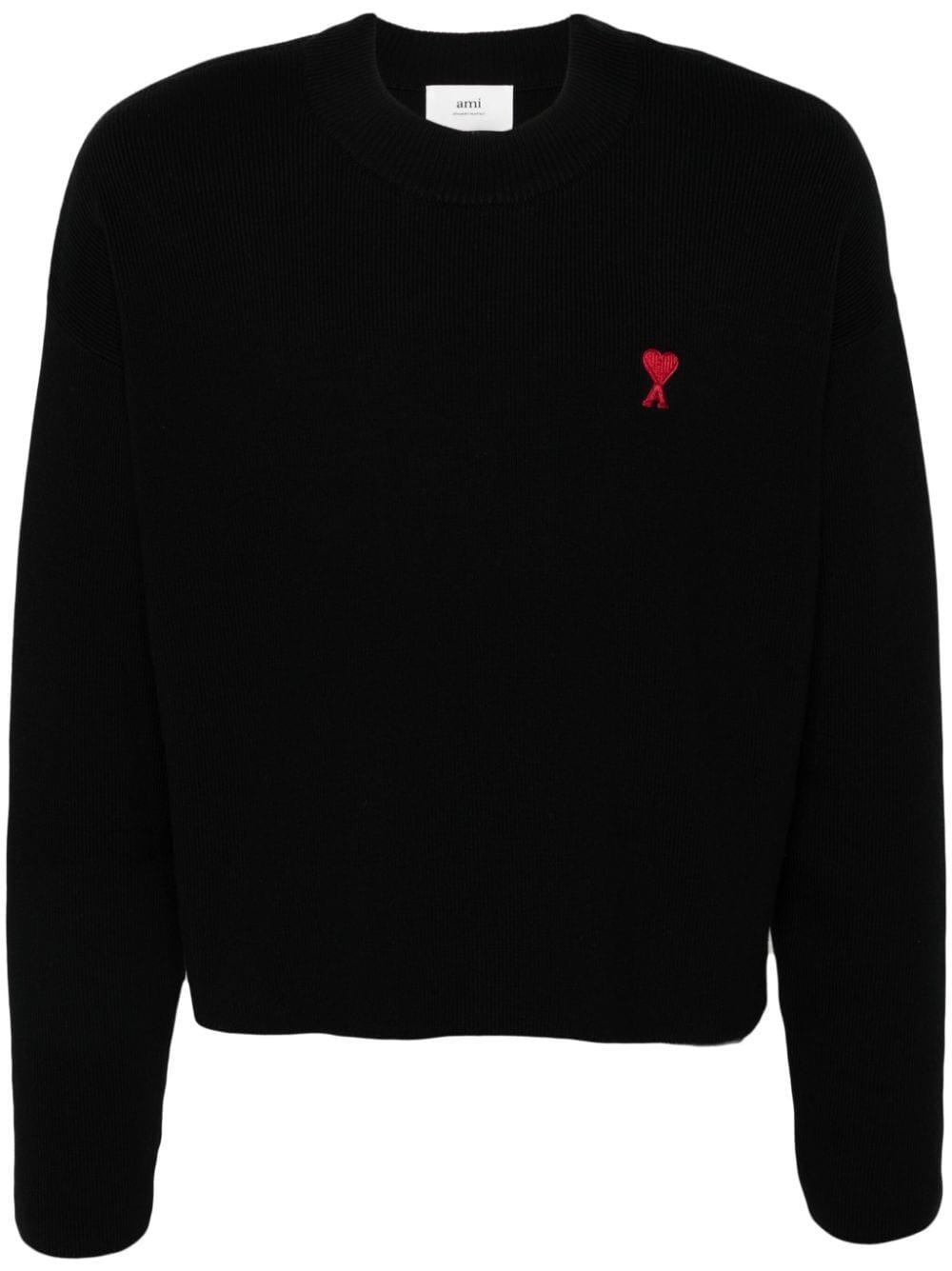 Ami Alexandre Mattiussi Ami De Coeur Jumper In 001 Black