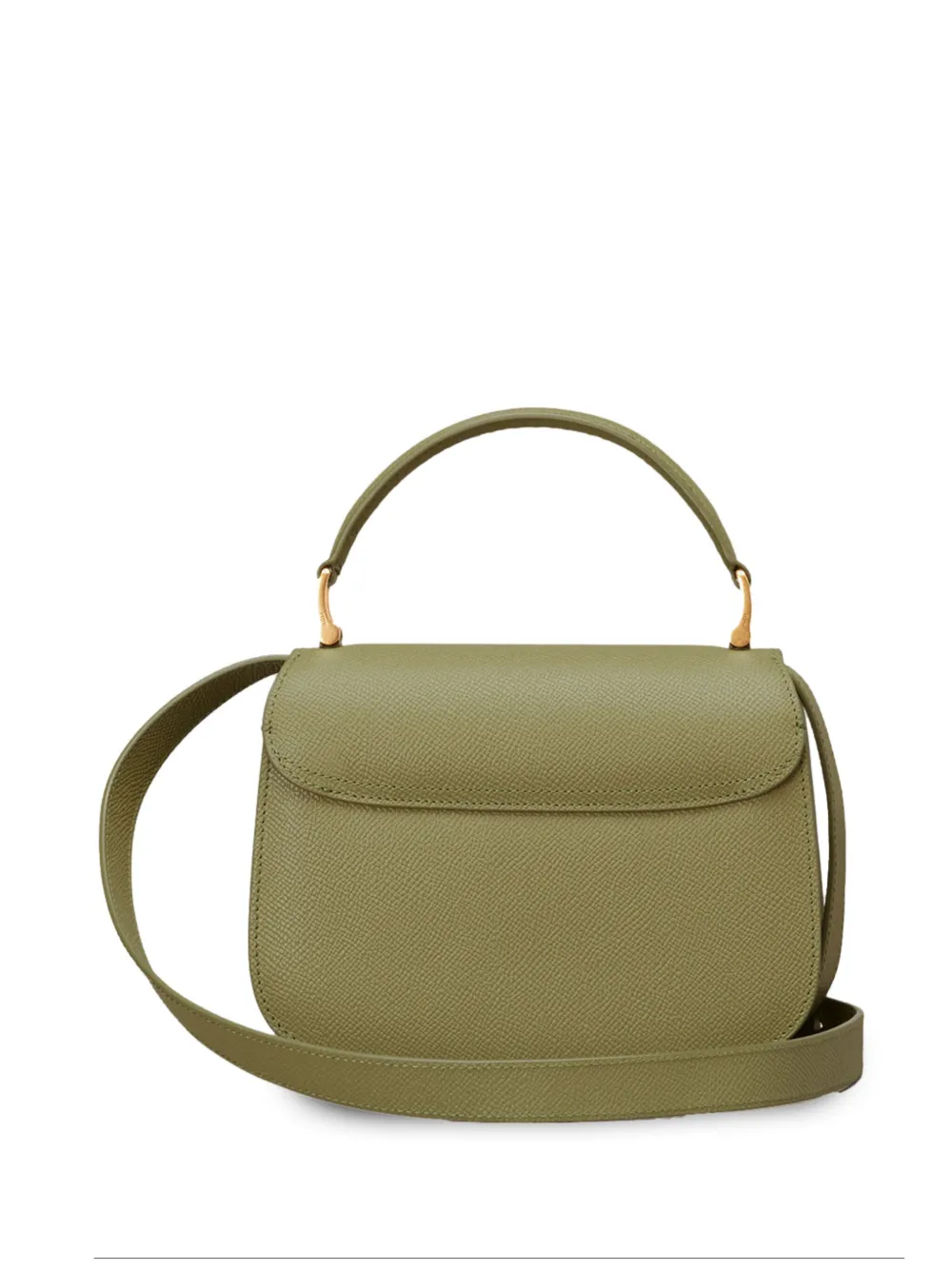 Shop Ami Alexandre Mattiussi Mini Paris Paris Shoulder Bag In Green