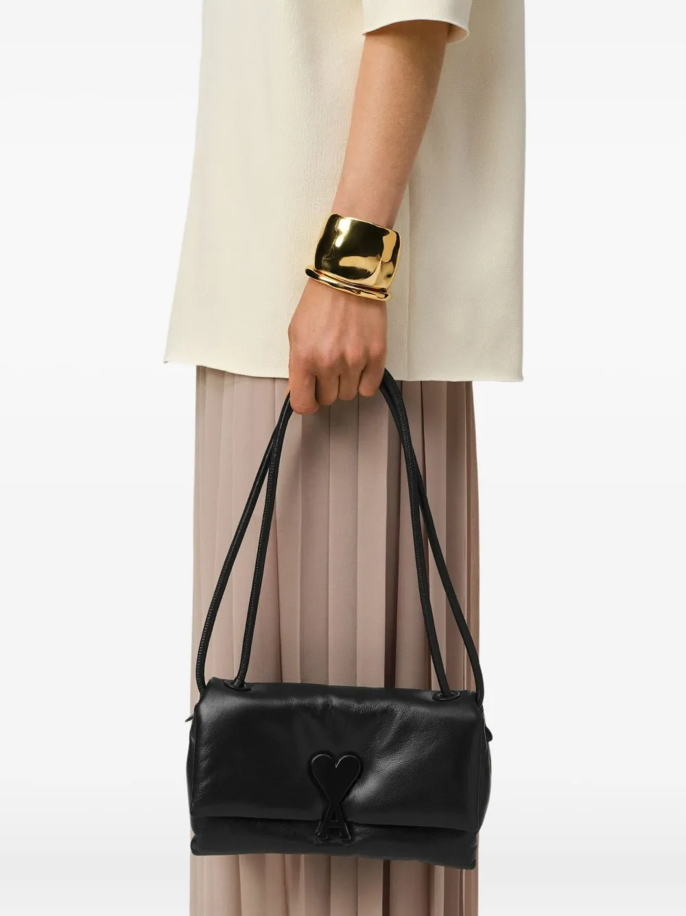 AMI Paris Voulez-Vous leather shoulder bag | Women | Image 2