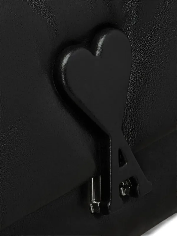 【関税込み】AMI Paris ブラック Voulez-Vous バッグ Leather Bag Voulez-Vous | AMI PARIS US