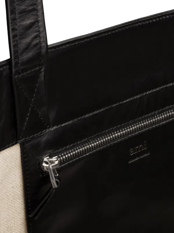 人気！【AMI PARIS】パネル ハンドバッグ AMI Paris パネル ハンドバッグ | ニュートラル | FARFETCH JP