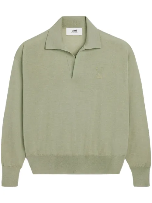 Polo Ami de Coeur en maille - AMI Paris - Modalova