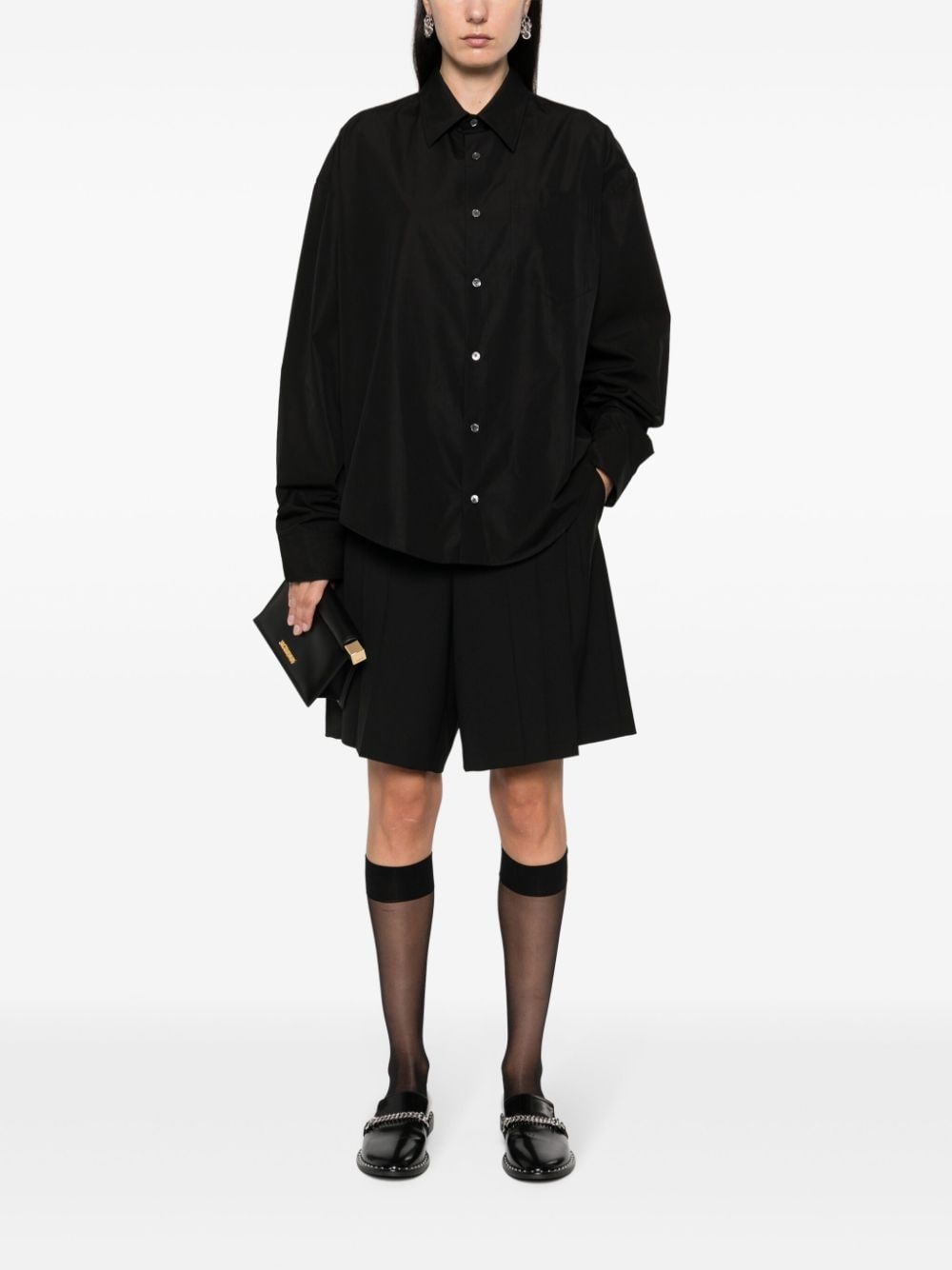 Shop Ami Alexandre Mattiussi Ami De Coeur Cotton Shirt In 001 Black