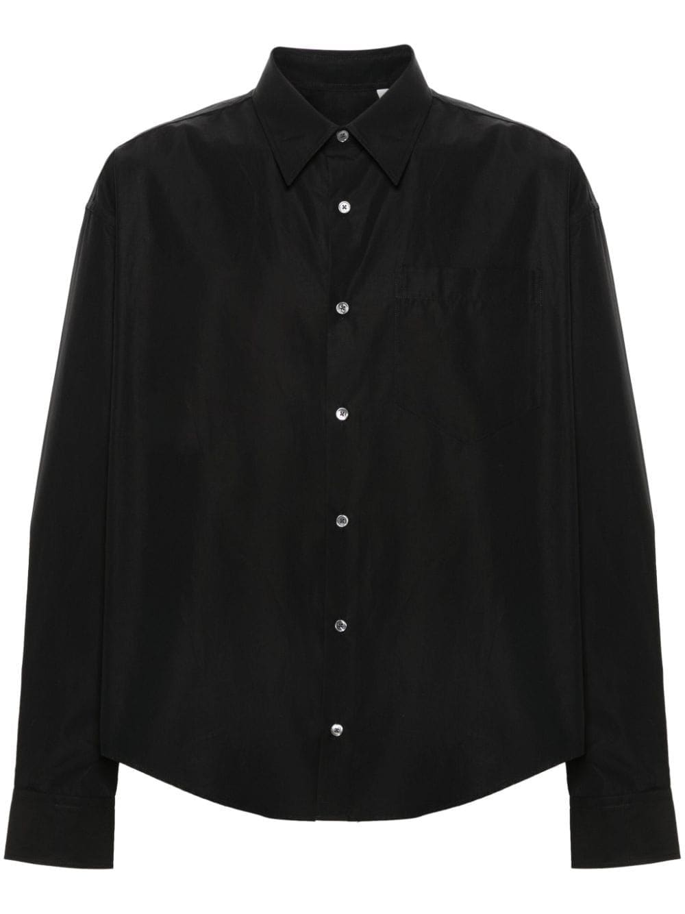 Shop Ami Alexandre Mattiussi Ami De Coeur Cotton Shirt In 001 Black