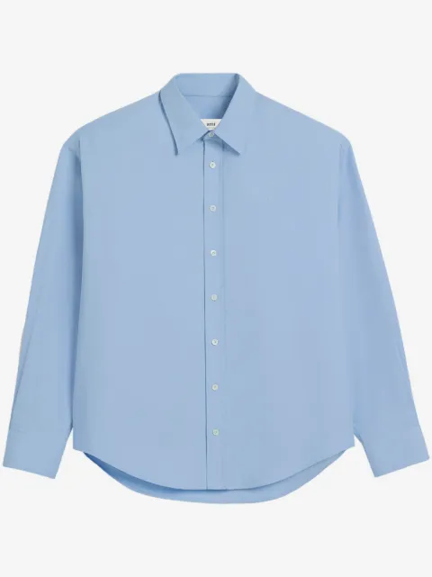 AMI Paris embroidered-logo cotton shirt