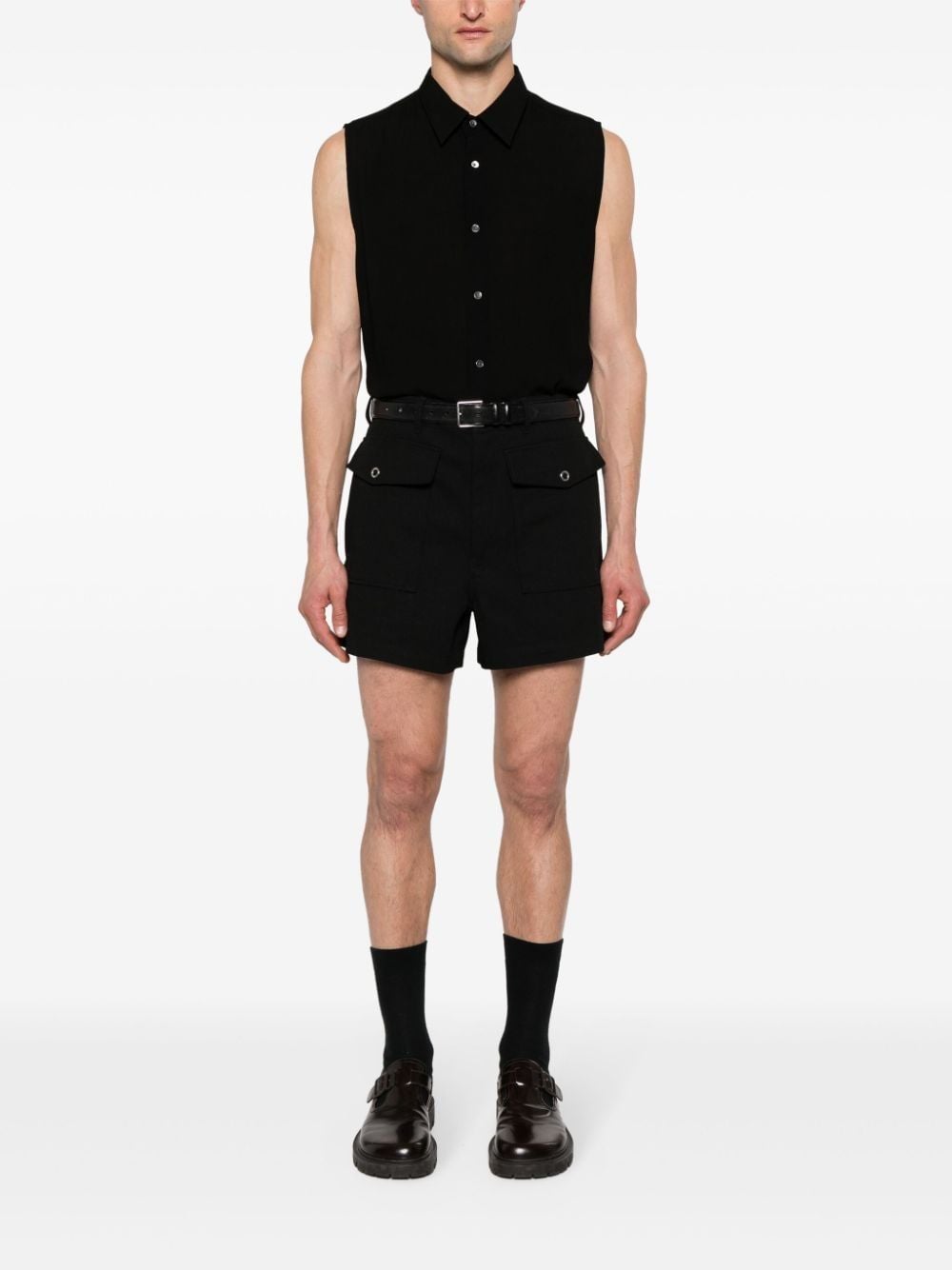 Shop Ami Alexandre Mattiussi Ami-de-coeur-motif Shirt In 001 Black