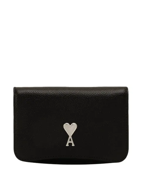 AMI Paris Paris Paris leather card holder