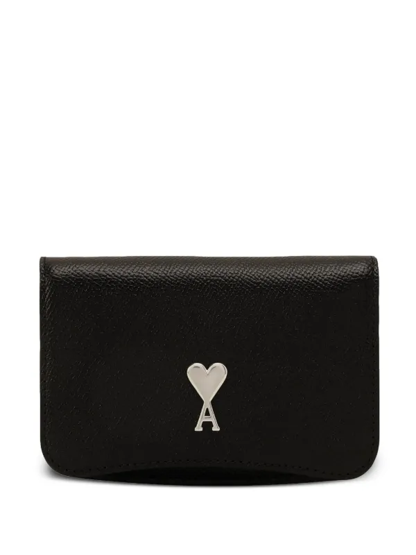 ☆AMI PARIS☆ Heart Logo Card Holder Black USL013830001 USL0 21820971_59687701_600.jpg