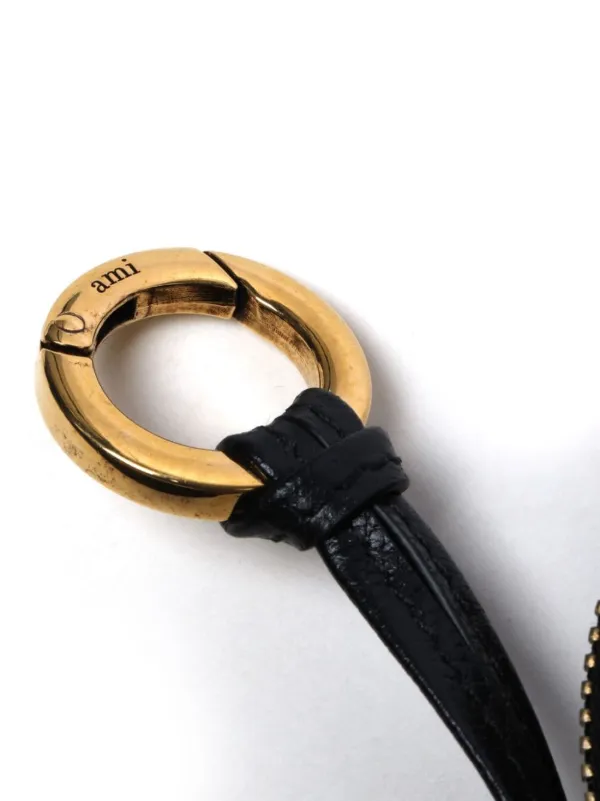 ★AMI PARIS★Black Leather Round Paris Paris Bag★ Black Leather Bag Paris Paris | AMI PARIS US