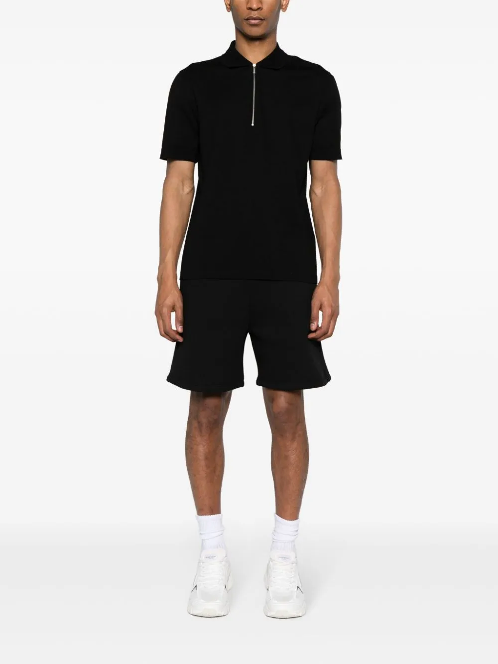 Shop Ami Alexandre Mattiussi Ami De Coeur Drawstring Track Shorts In 001 Black