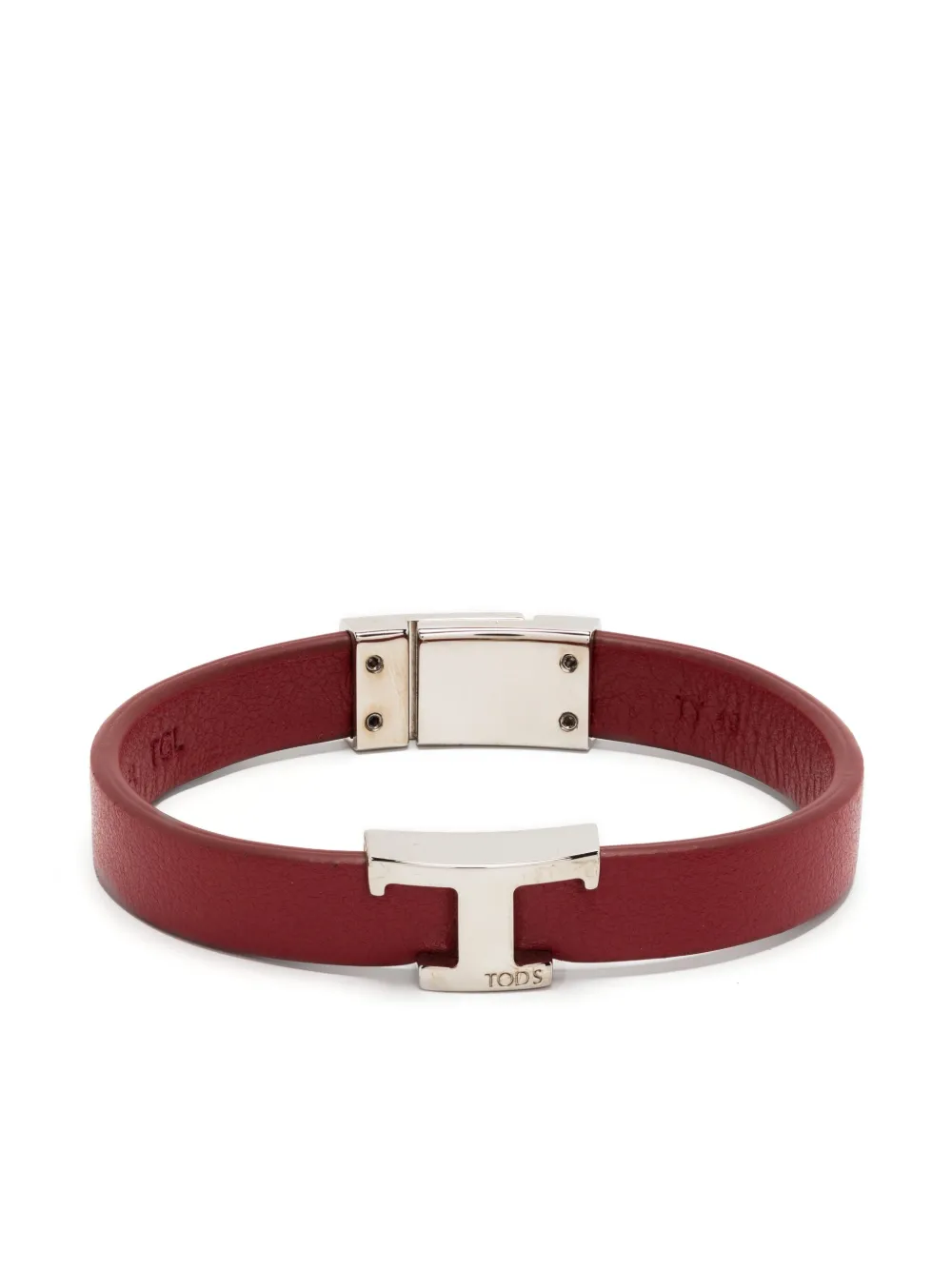 Tod's pulsera con placa del logo | rojo | Image 1