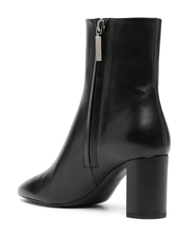 Saint Laurent Lou 70mm Ankle Boots Black FARFETCH AU