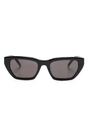 Saint Laurent Eyewear キャットアイ サングラス | ブラック | FARFETCH JP