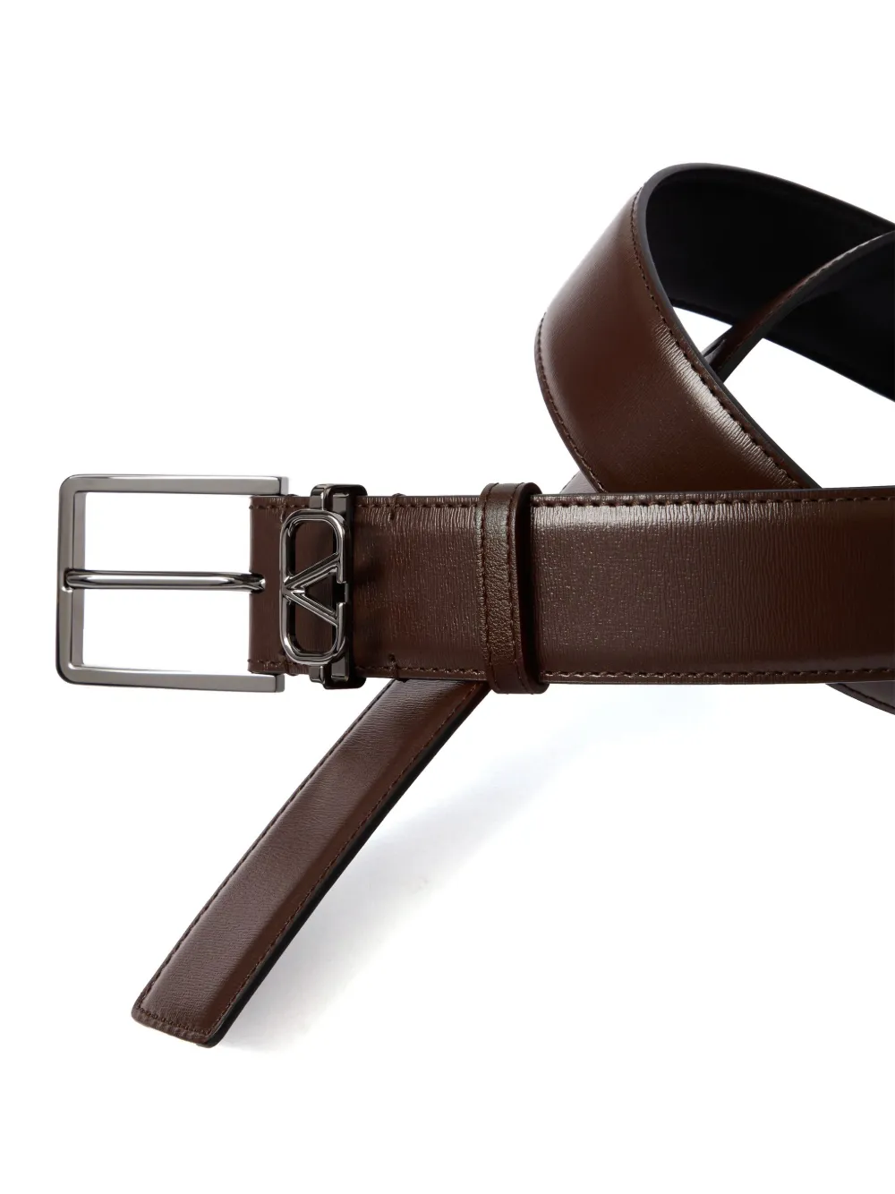 Valentino Garavani VLogo Signature leren riem Bruin