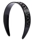 Valentino Garavani VLogo crystal-embellished headband - Black