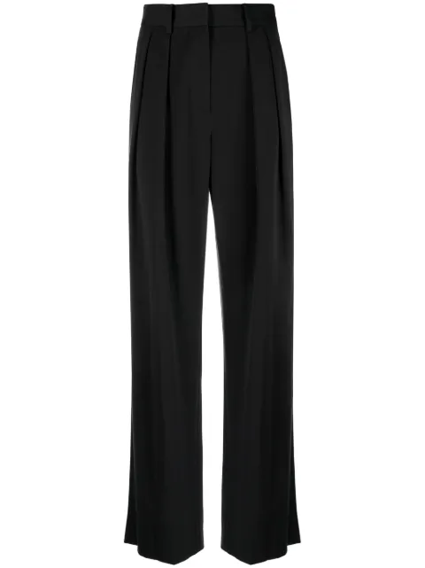 STAUD Luisa pleated wide-leg trousers